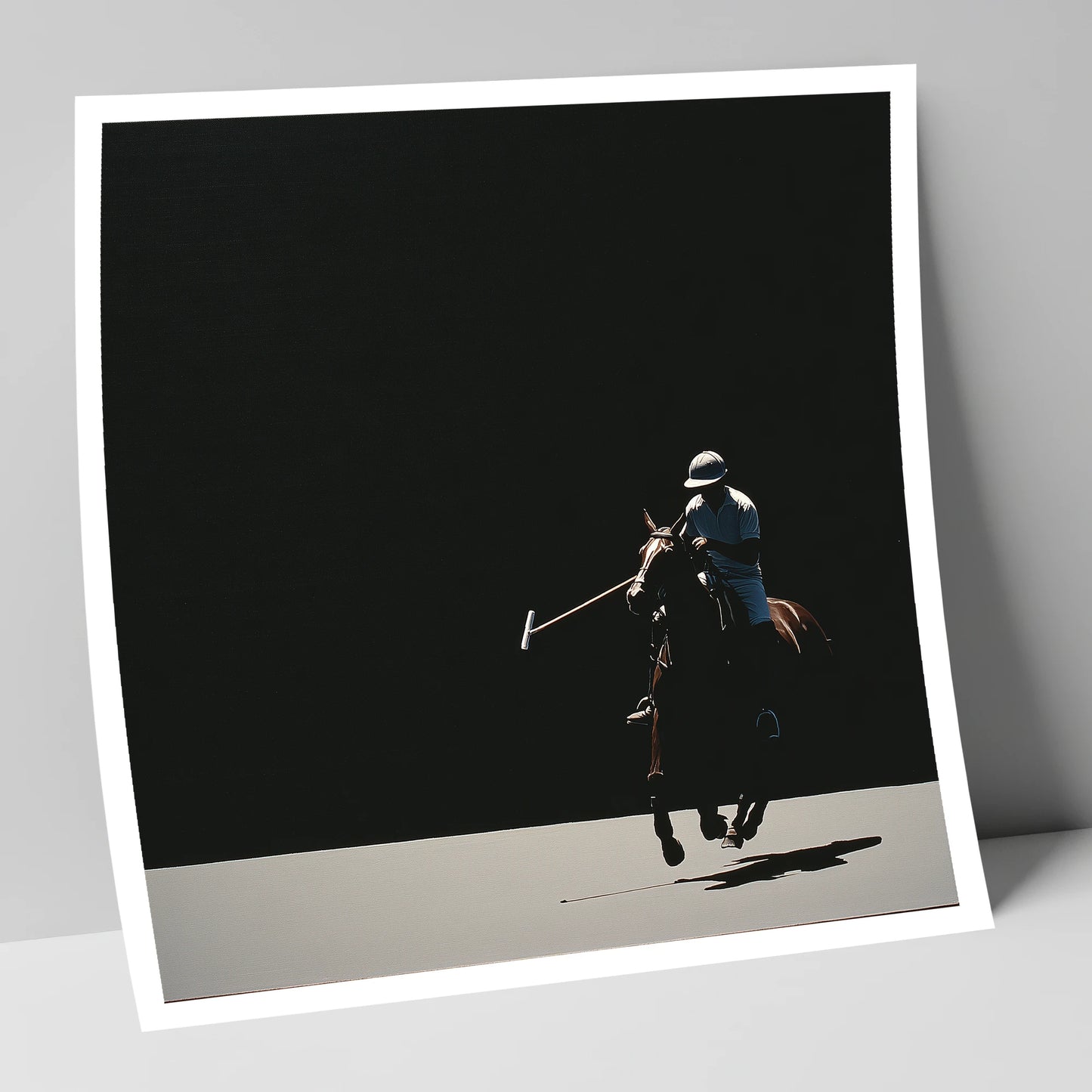 Shadows of the Chukka polo horse art print