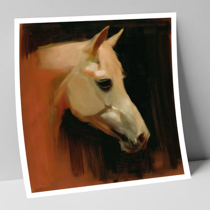 The Terracotta Portrait horse portrait art print