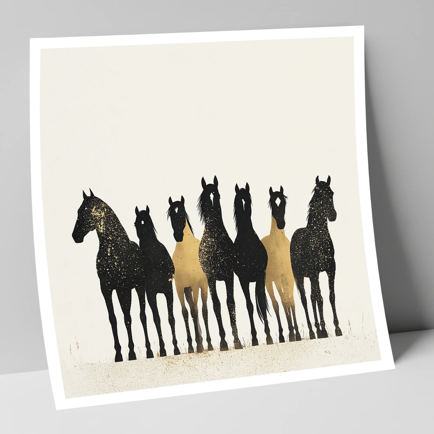 Gilded Companions horse landscape art print
