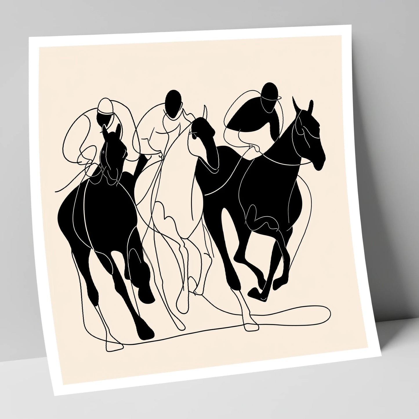 The Racing Line racing horse art print