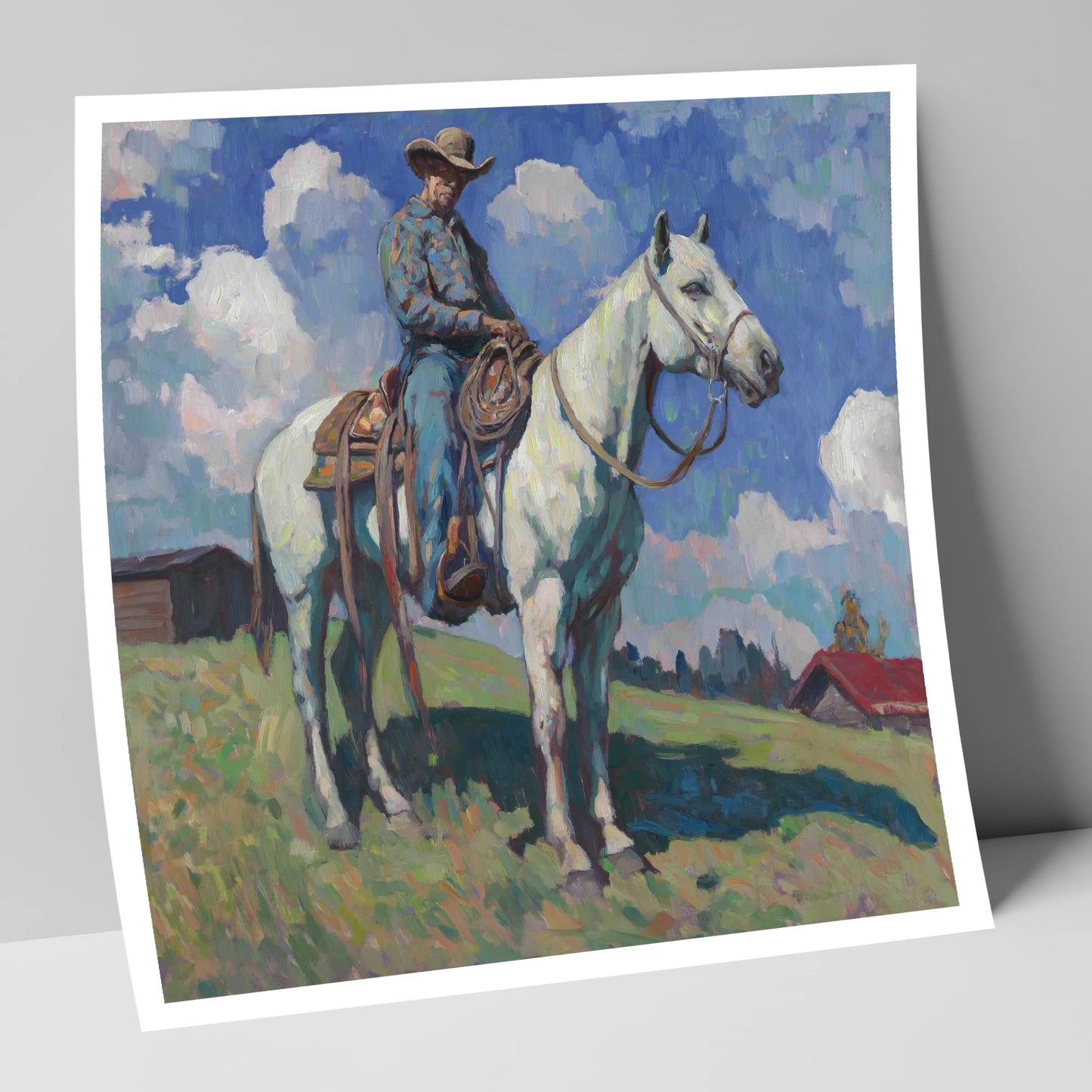 Under A Western Sky western horse art print