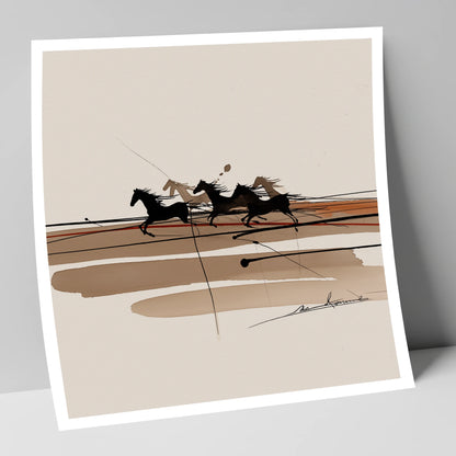Thundering Shadows wild horses art print
