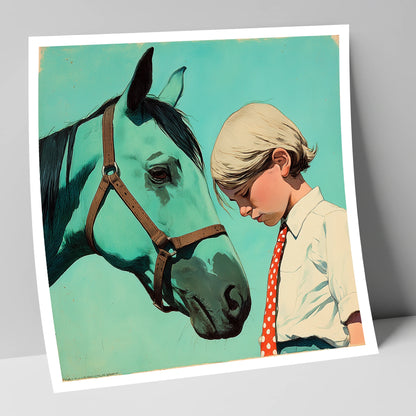 The Unspoken Bond horse & rider art print