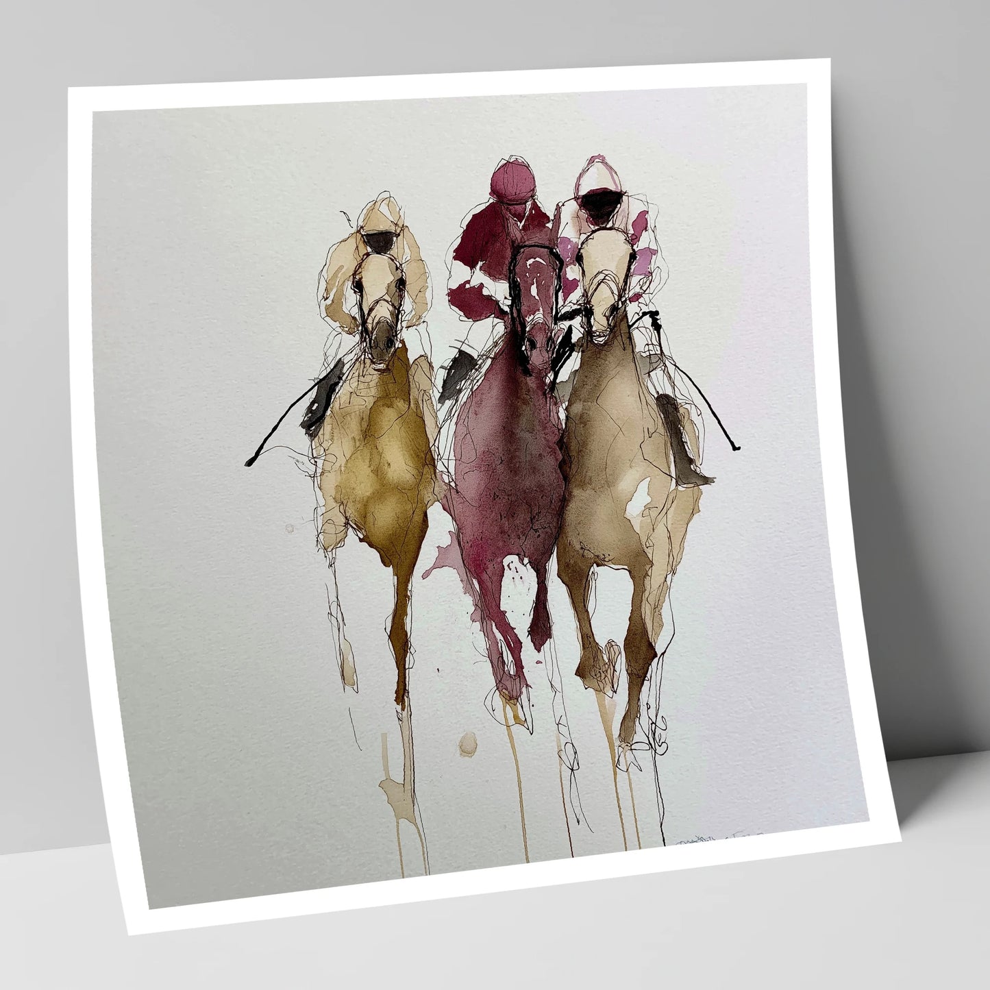 The Final Charge racing horse art print