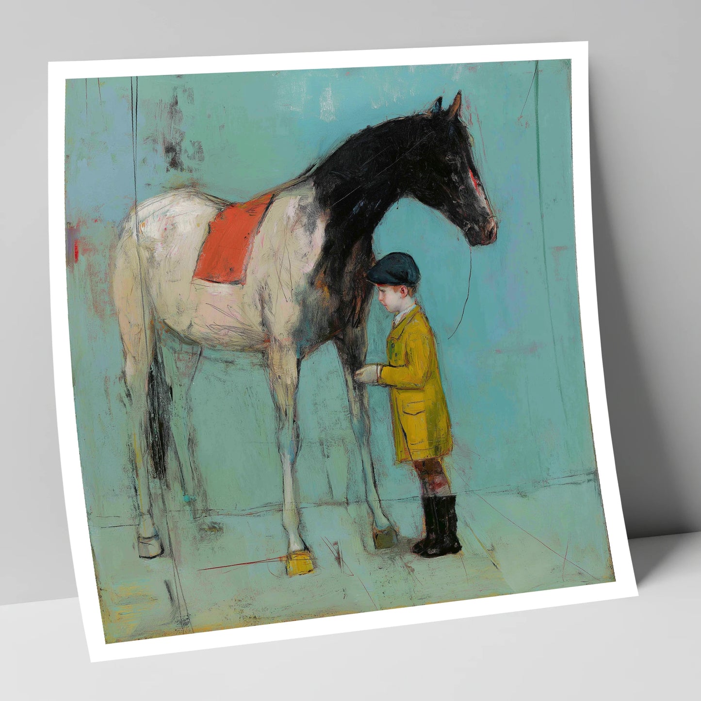 A Quiet Understanding horse & rider art print