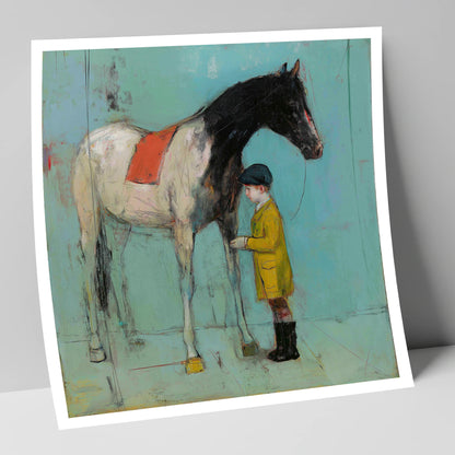 A Quiet Understanding horse & rider art print