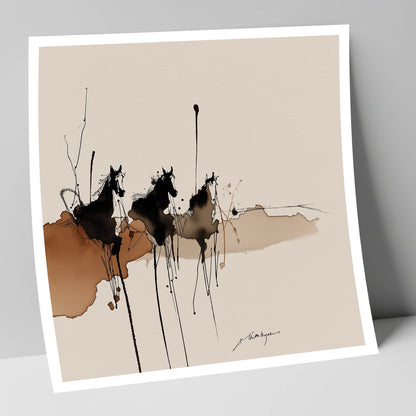 Wild Shadows wild horses art print
