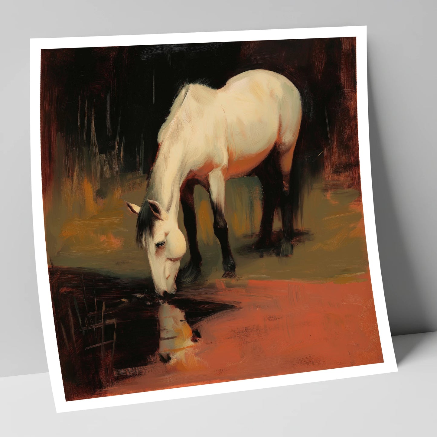 Quiet Reflection horse portrait art print