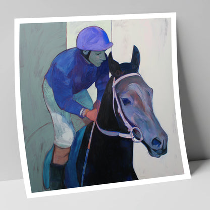 Moment of Focus racing horse art print