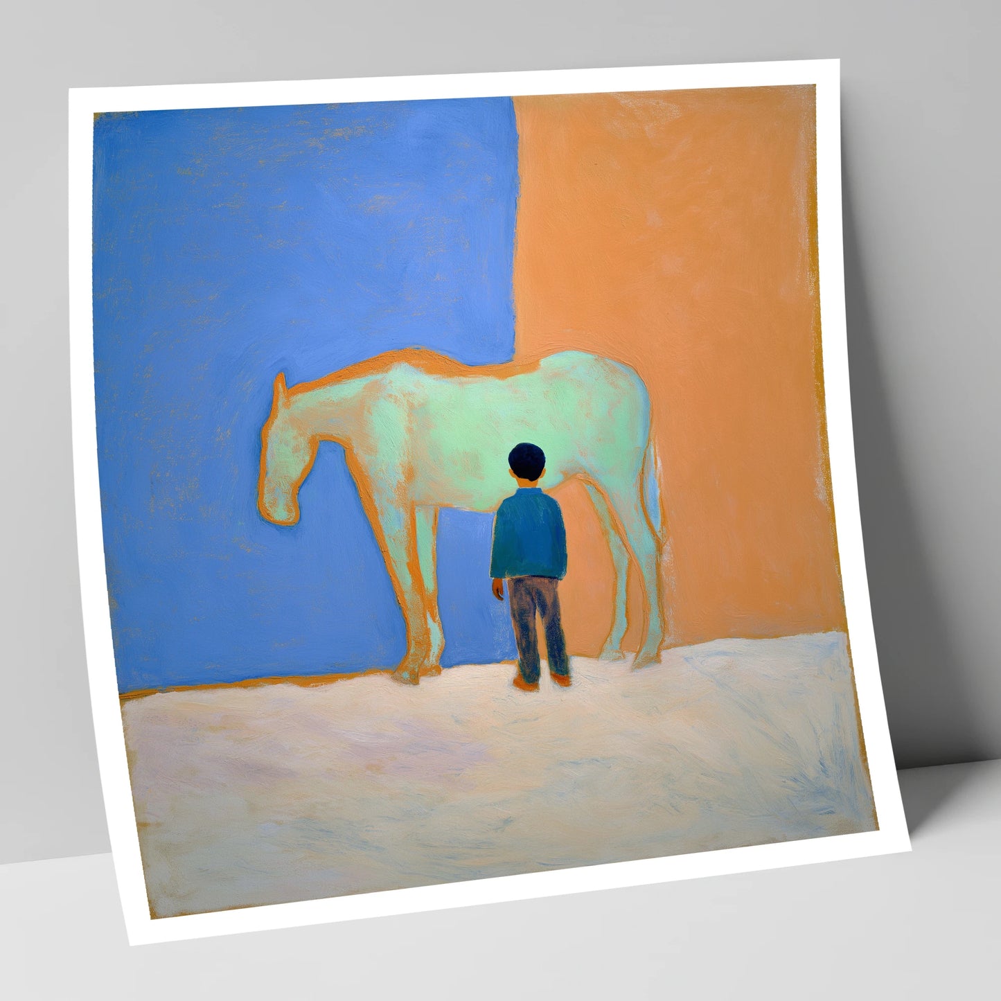 A Silent Understanding horse & rider art print