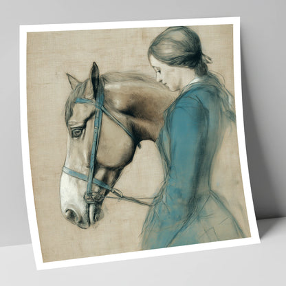 The Silent Bond horse & rider art print