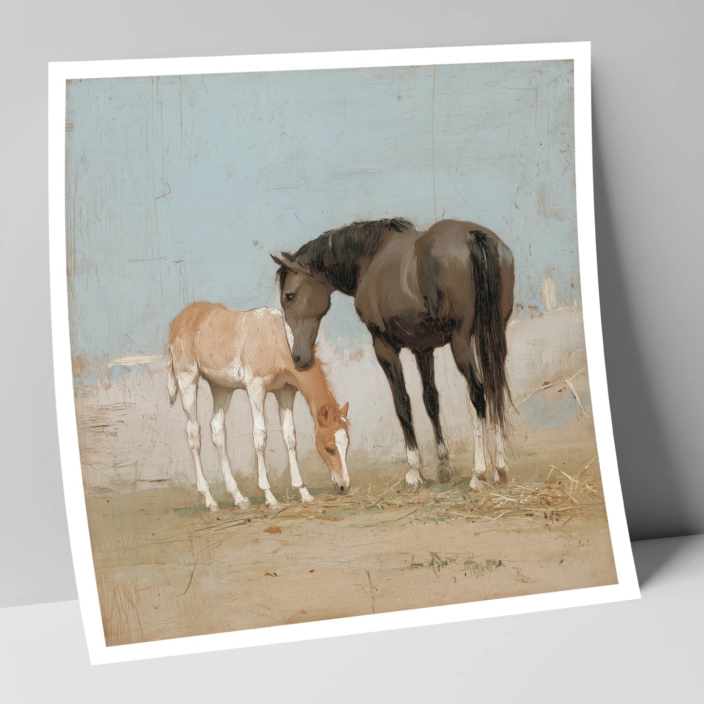 A Quiet Bond mare & foal art print