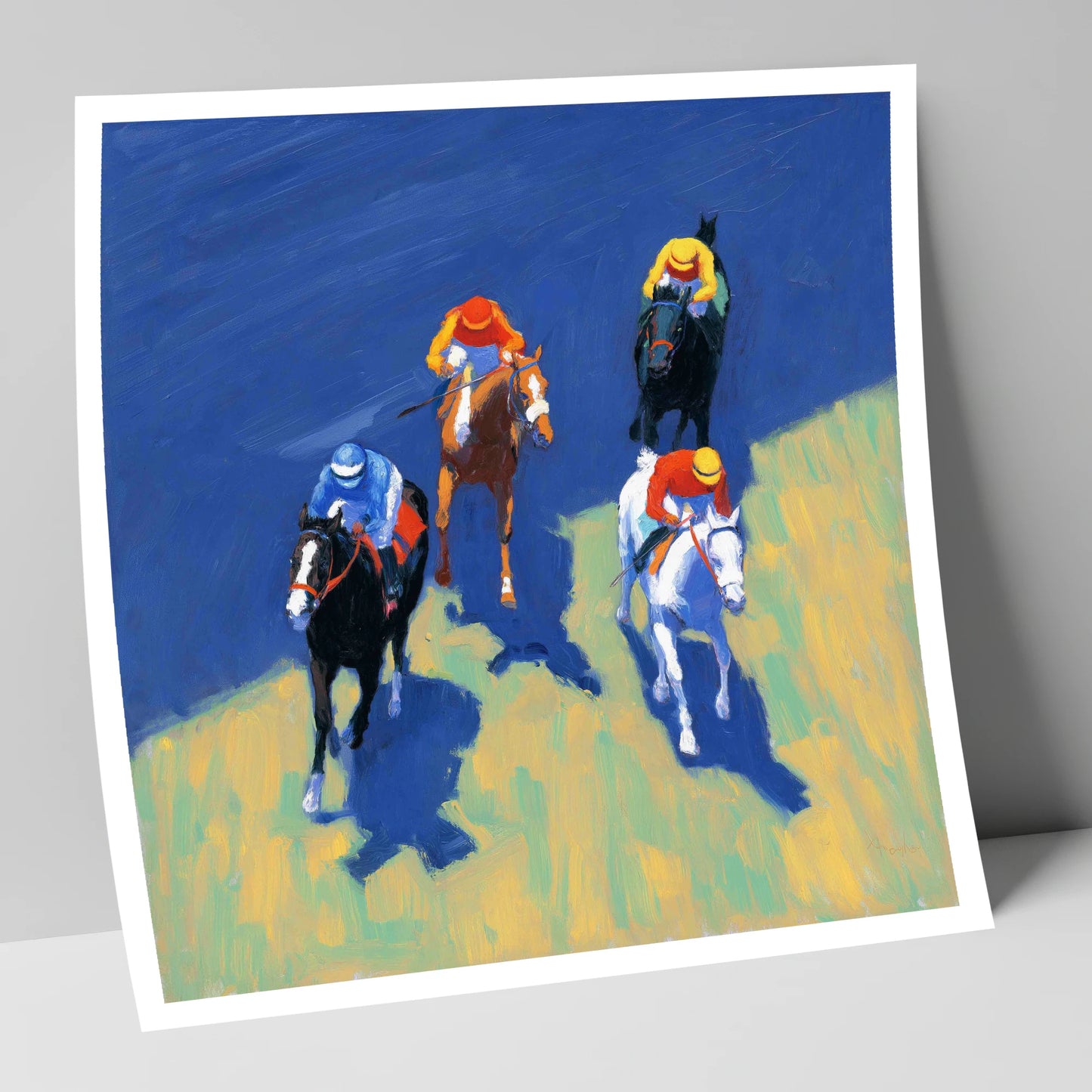 Turf Shadows racing horse art print