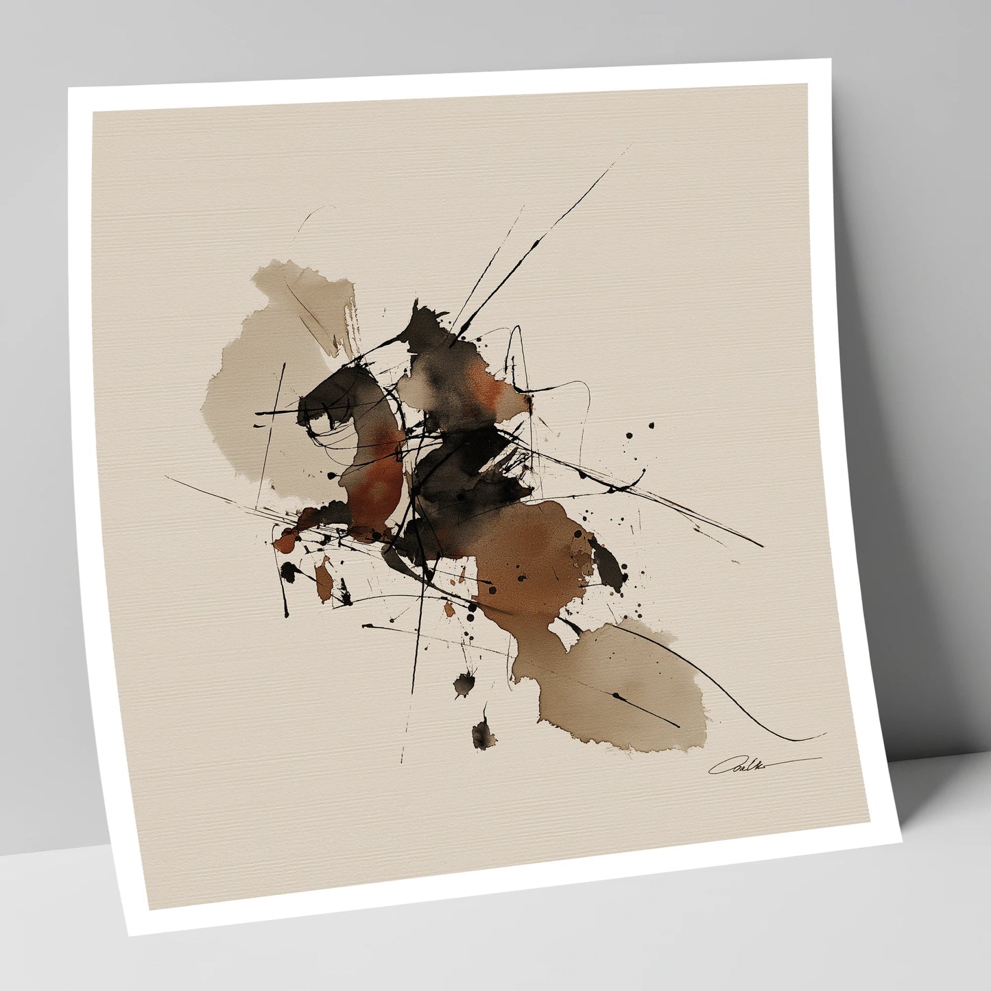 Raw Equine Spirit horse portrait art print