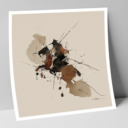 Raw Equine Spirit horse portrait art print