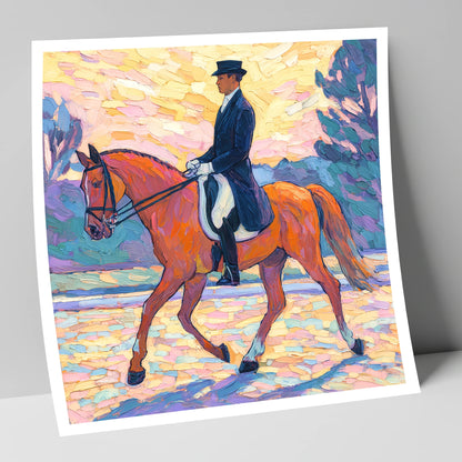 Painted Dressage Elegance dressage horse art print