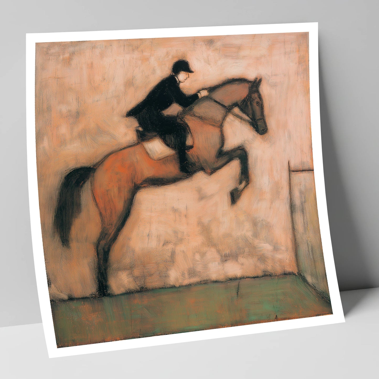 The Perfect Arc show jumping horse art print