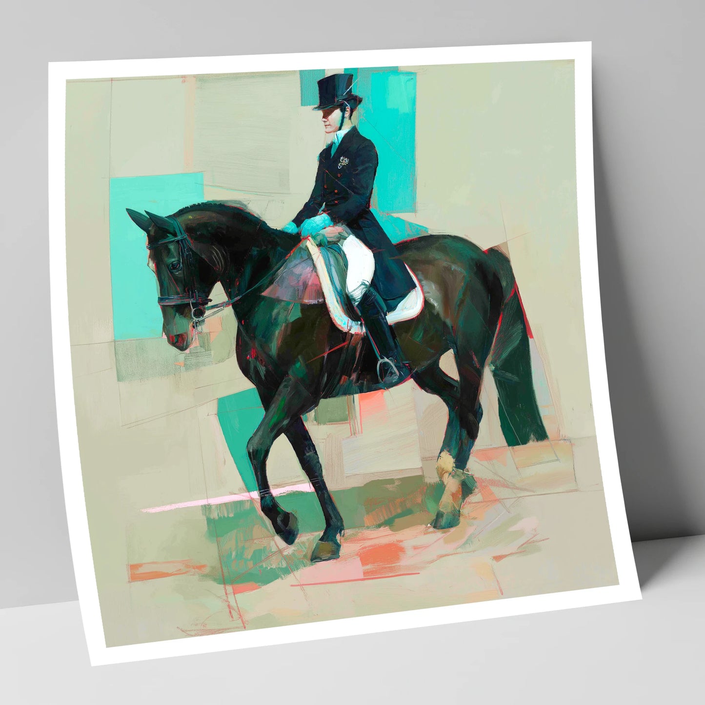 Contemporary Collection dressage horse art print