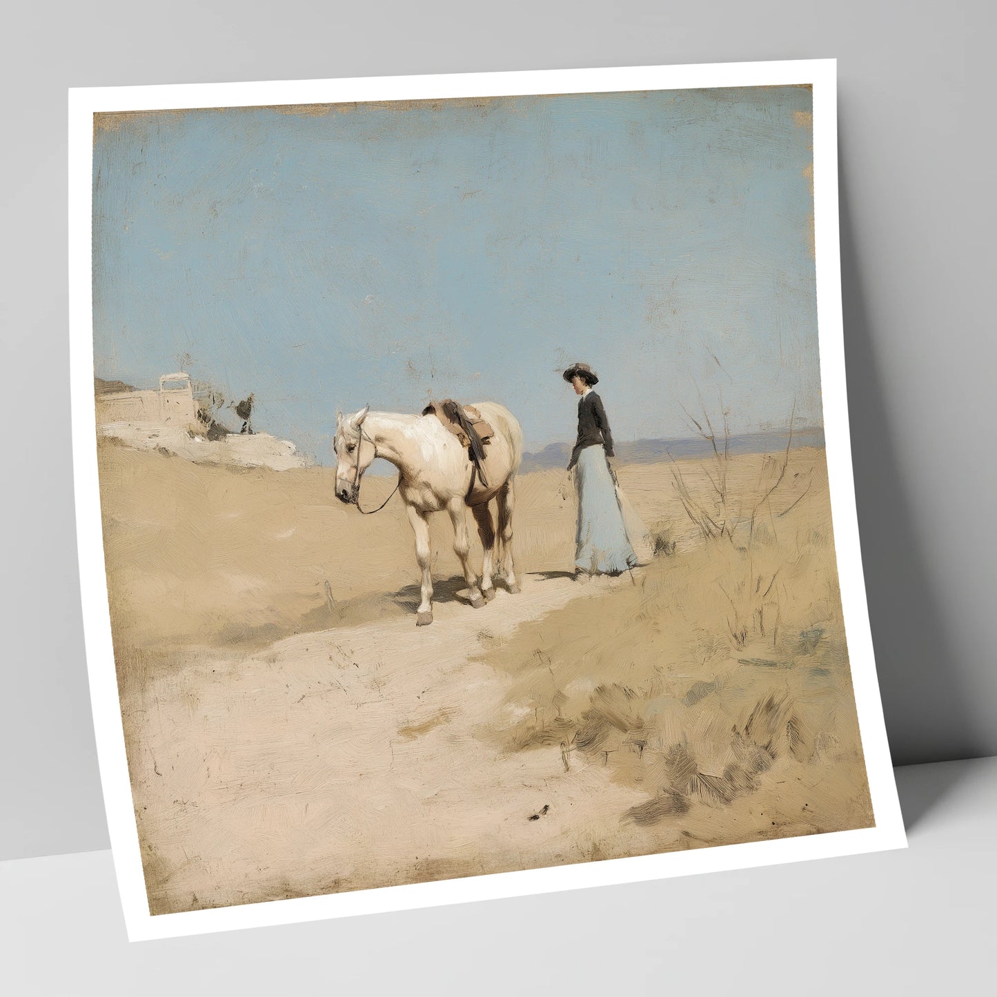 The Long Ride Home horse & rider art print
