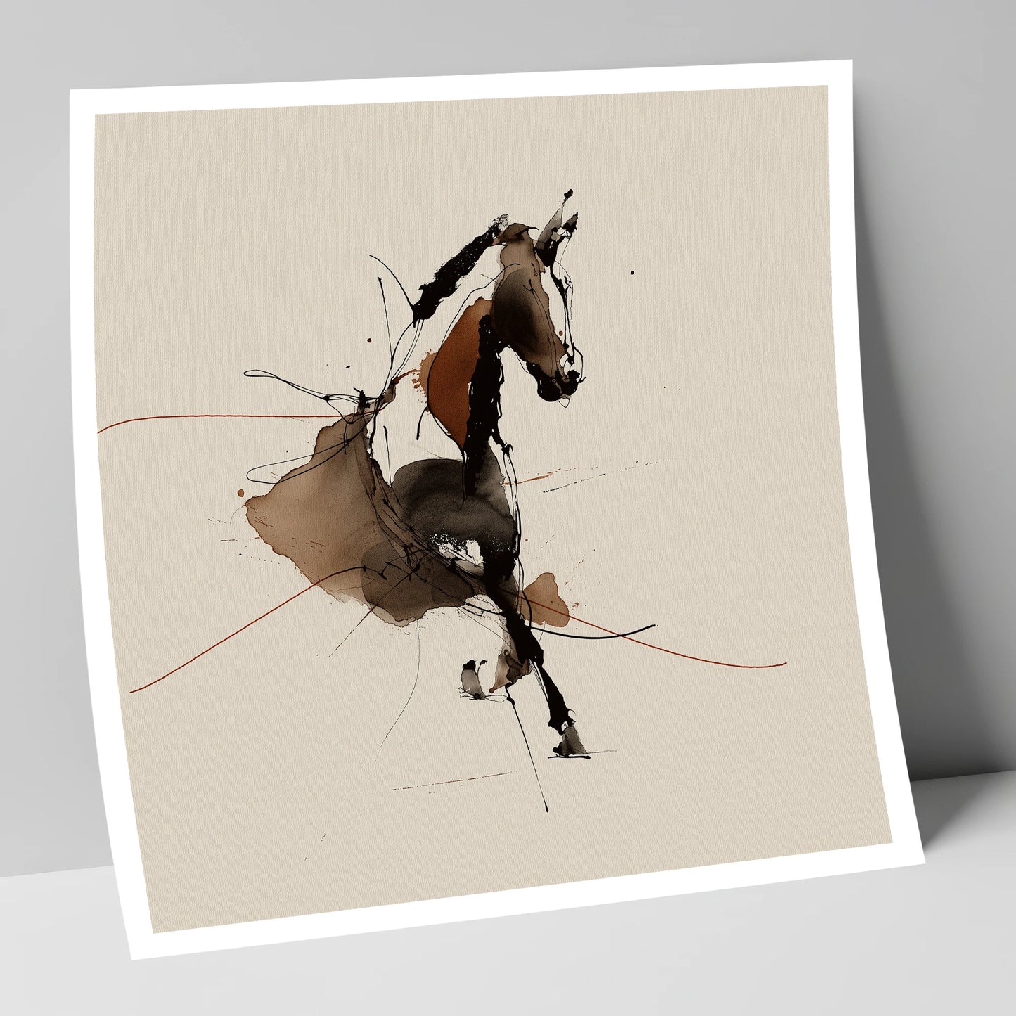 Abstract Dressage Form dressage horse art print