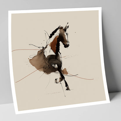 Abstract Dressage Form dressage horse art print