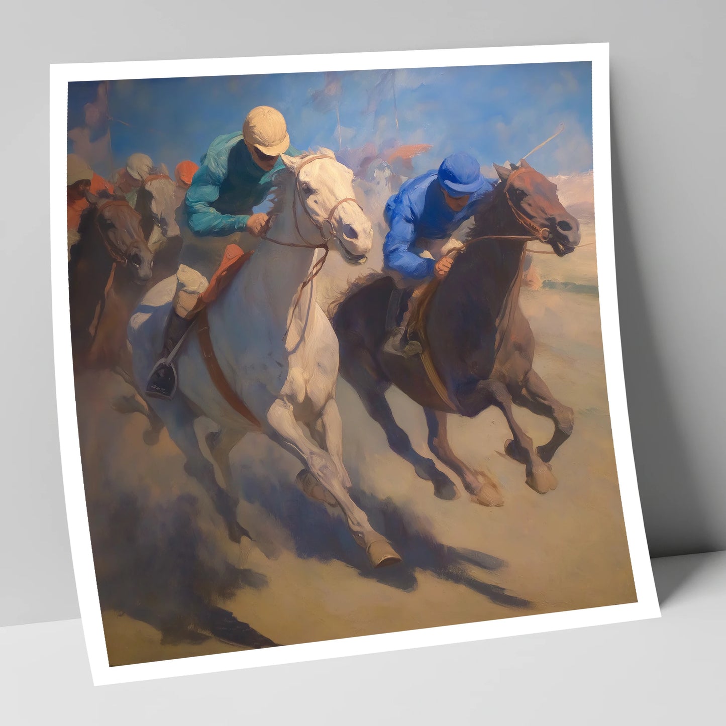The Final Furlong racing horse art print