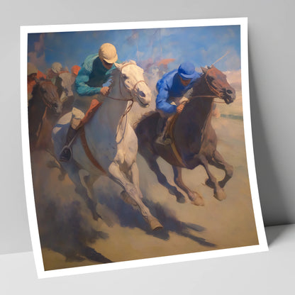 The Final Furlong racing horse art print