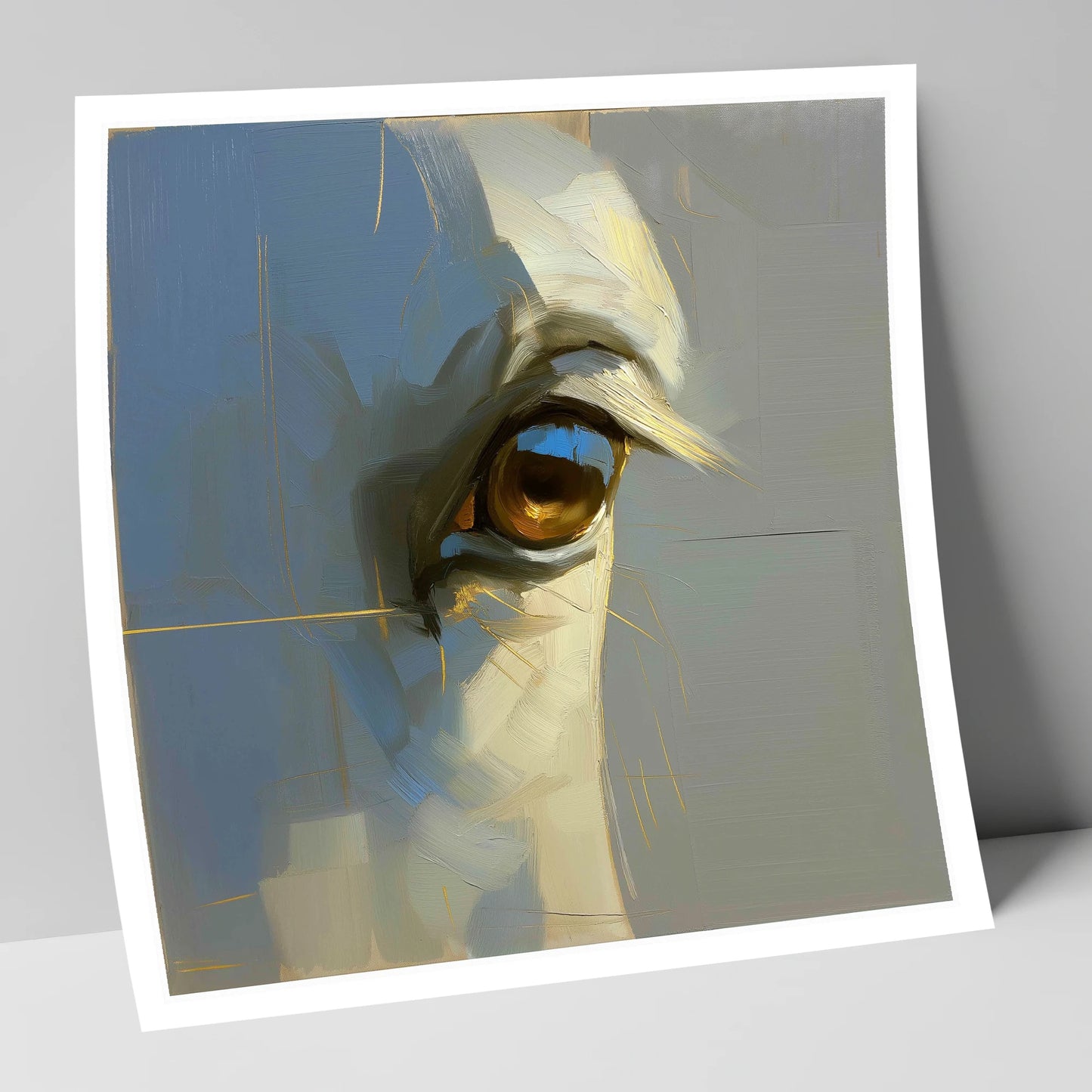 Soul of the Grey horse portrait art print