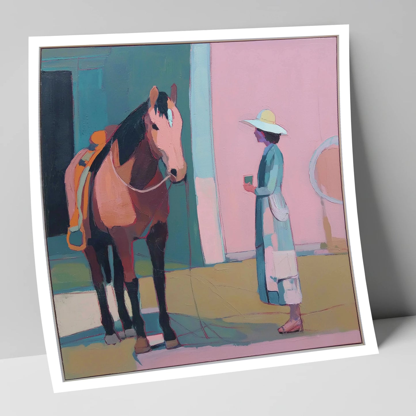 A Moment of Stillness horse & rider art print