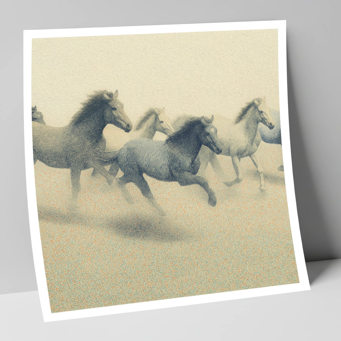 Rhythms of the Herd wild horses art print