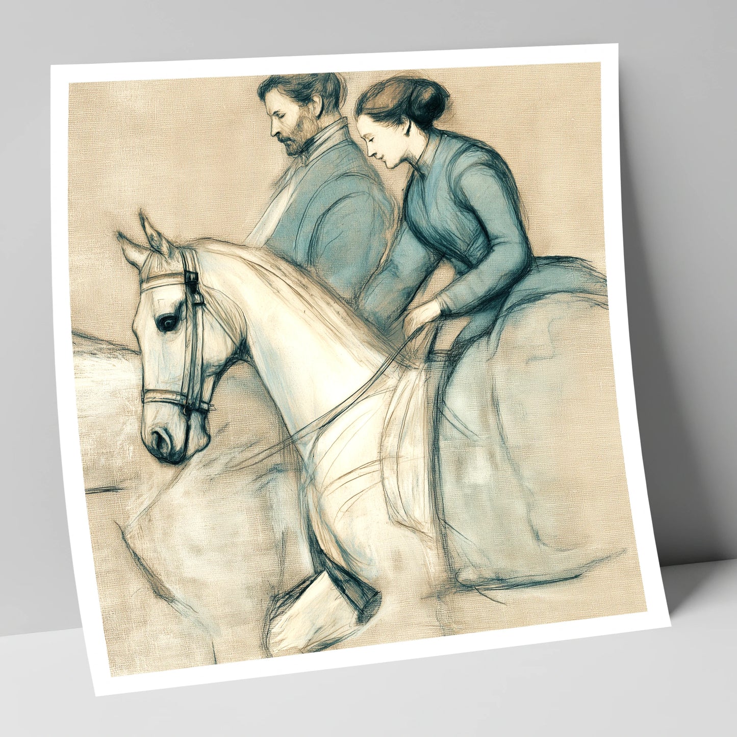 The Shared Journey horse & rider art print