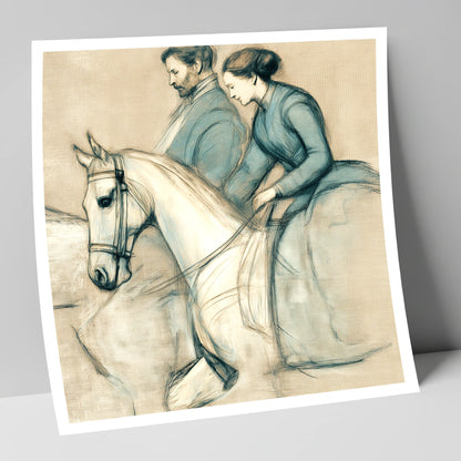 The Shared Journey horse & rider art print