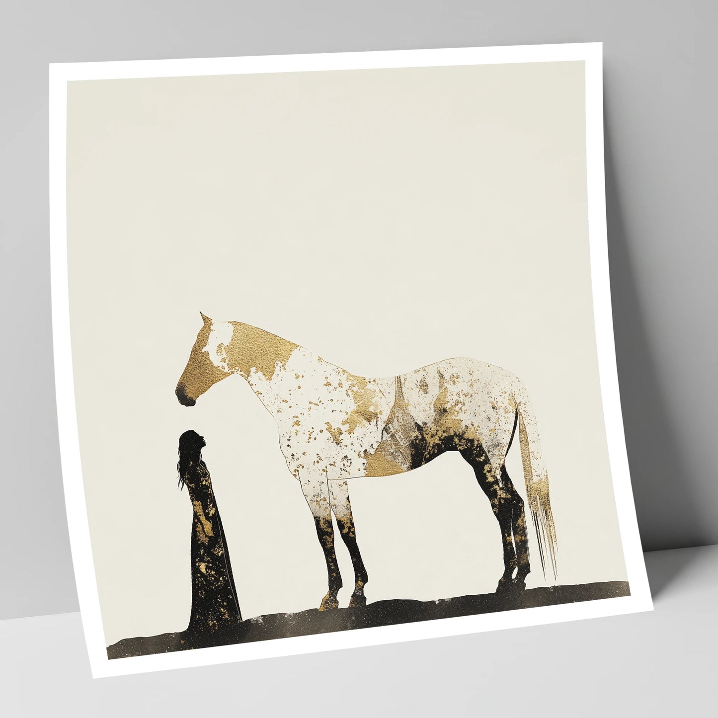 The Golden Bond horse & rider art print