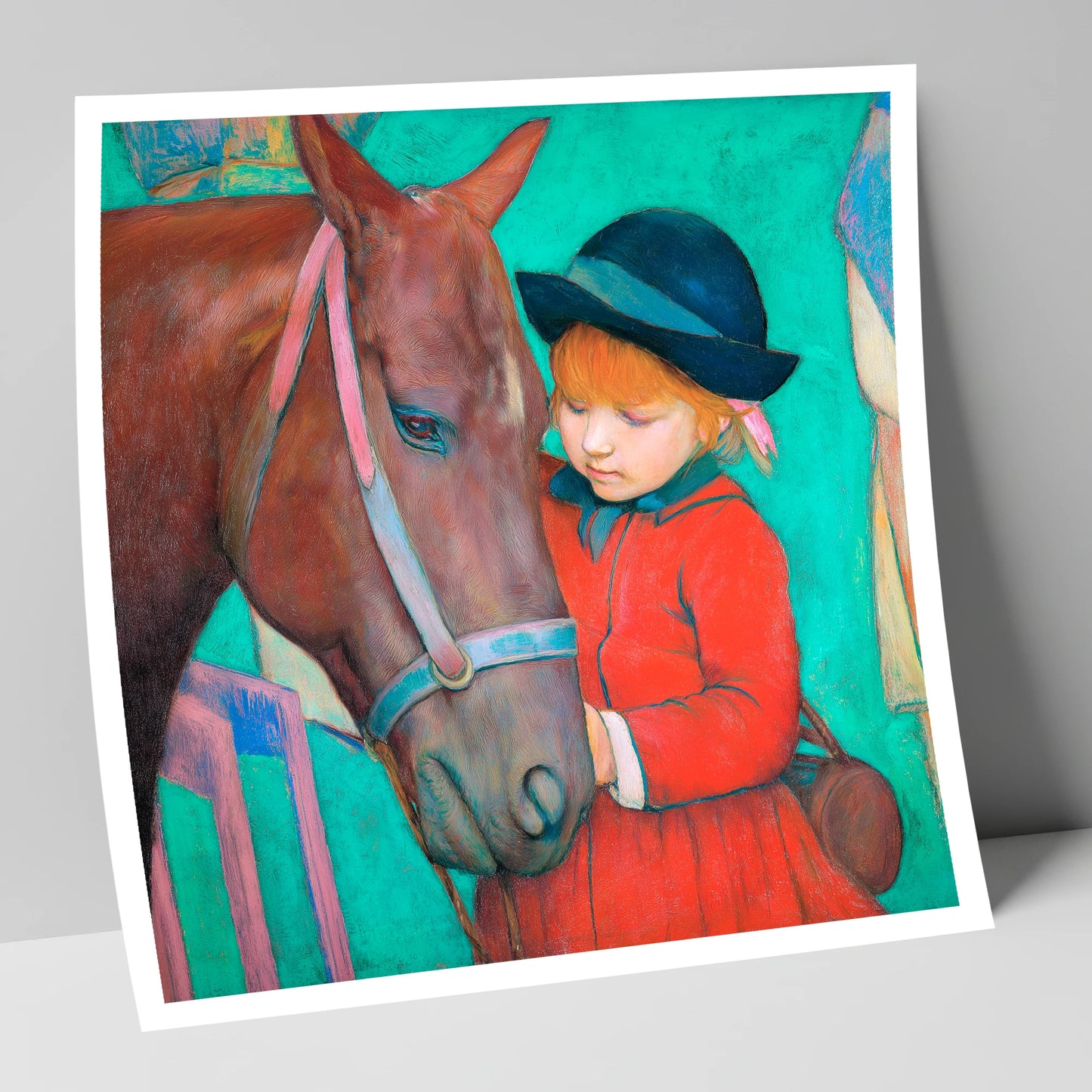 The Gentle Introduction horse & rider art print
