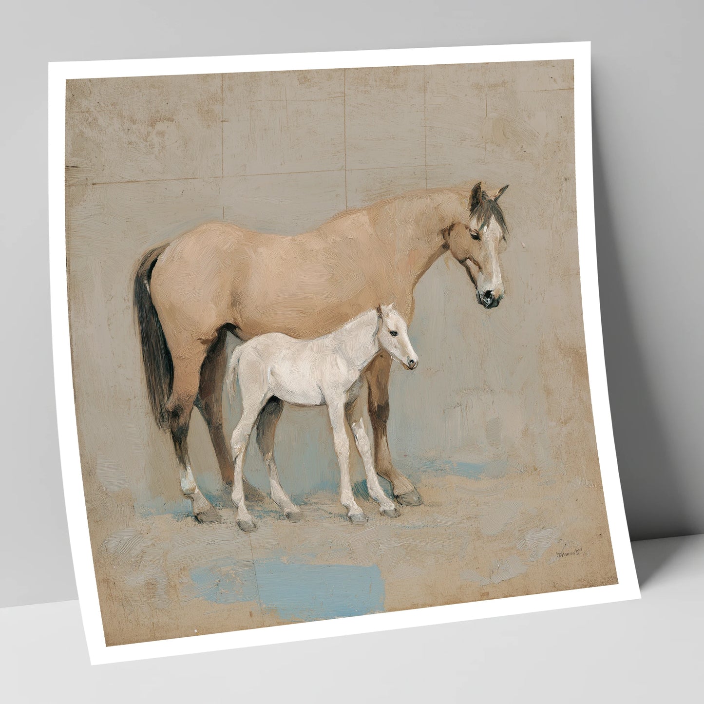 A Quiet Bond mare & foal art print