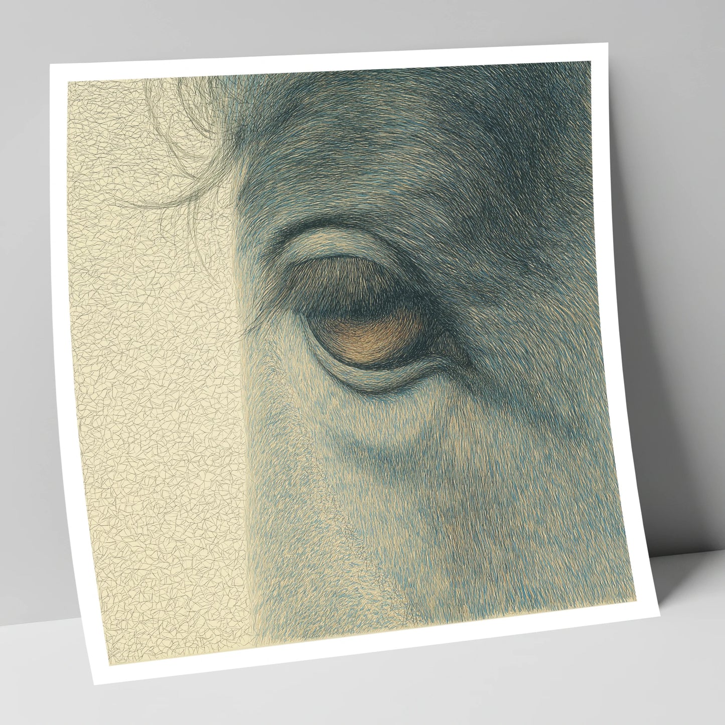 The Quiet Gaze horse portrait art print