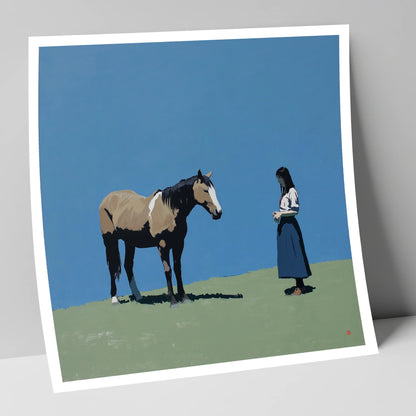 Silent Understanding horse & rider art print