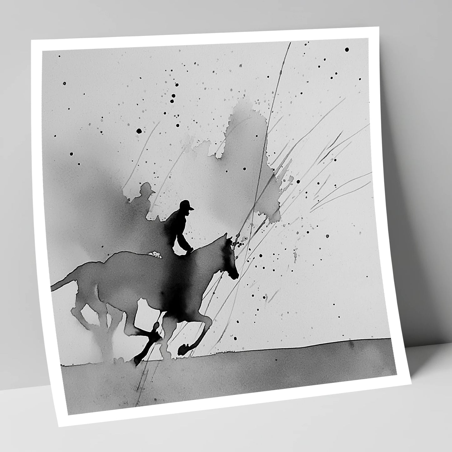 Kinetic Flight show jumping horse art print