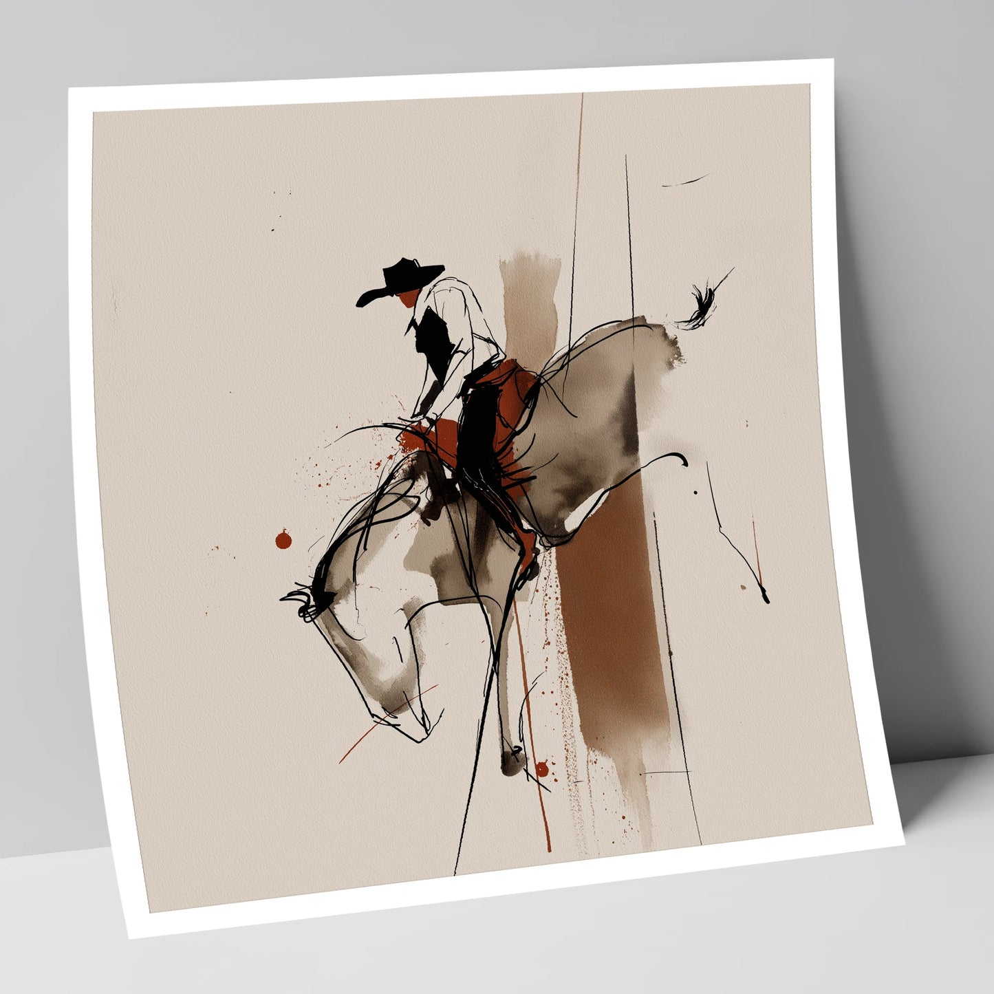 Raw Western Energy western horse art print
