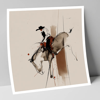 Raw Western Energy western horse art print