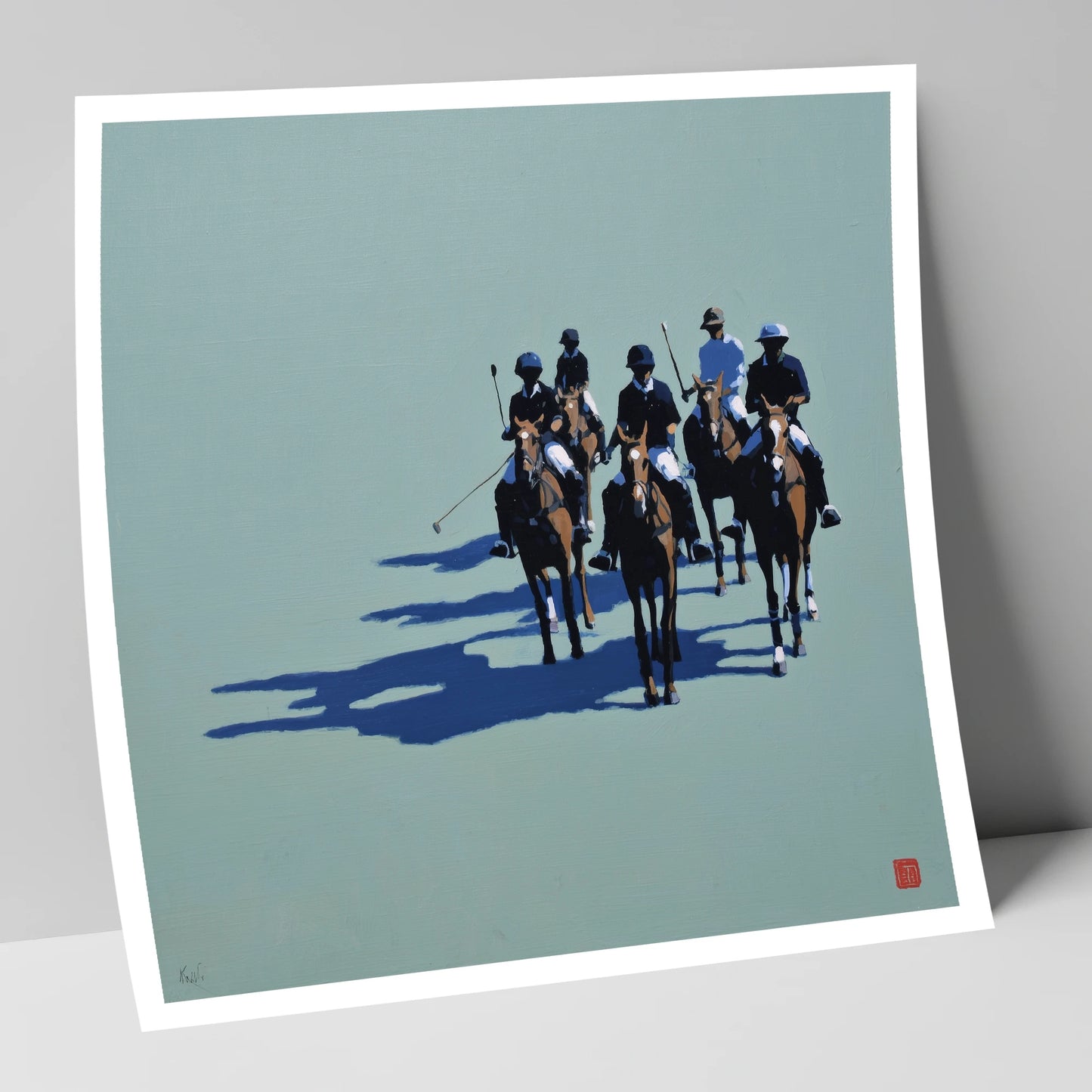 The Polo Approach polo horse art print