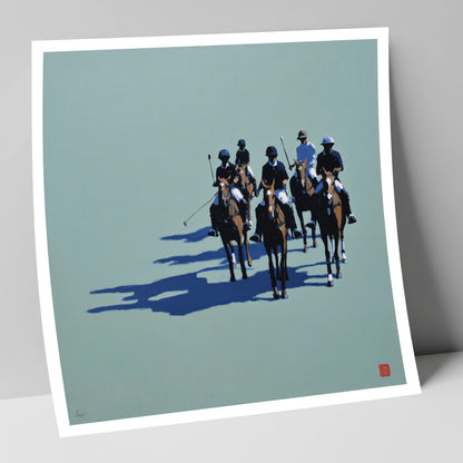 The Polo Approach polo horse art print
