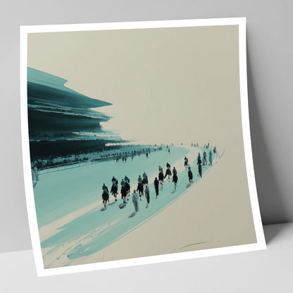 The Final Curve racing horse art print