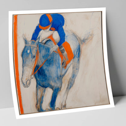 Ultramarine Gallop racing horse art print