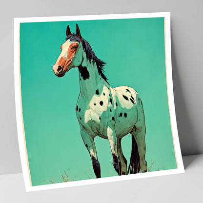 Vibrant Appaloosa Portrait horse breed art print