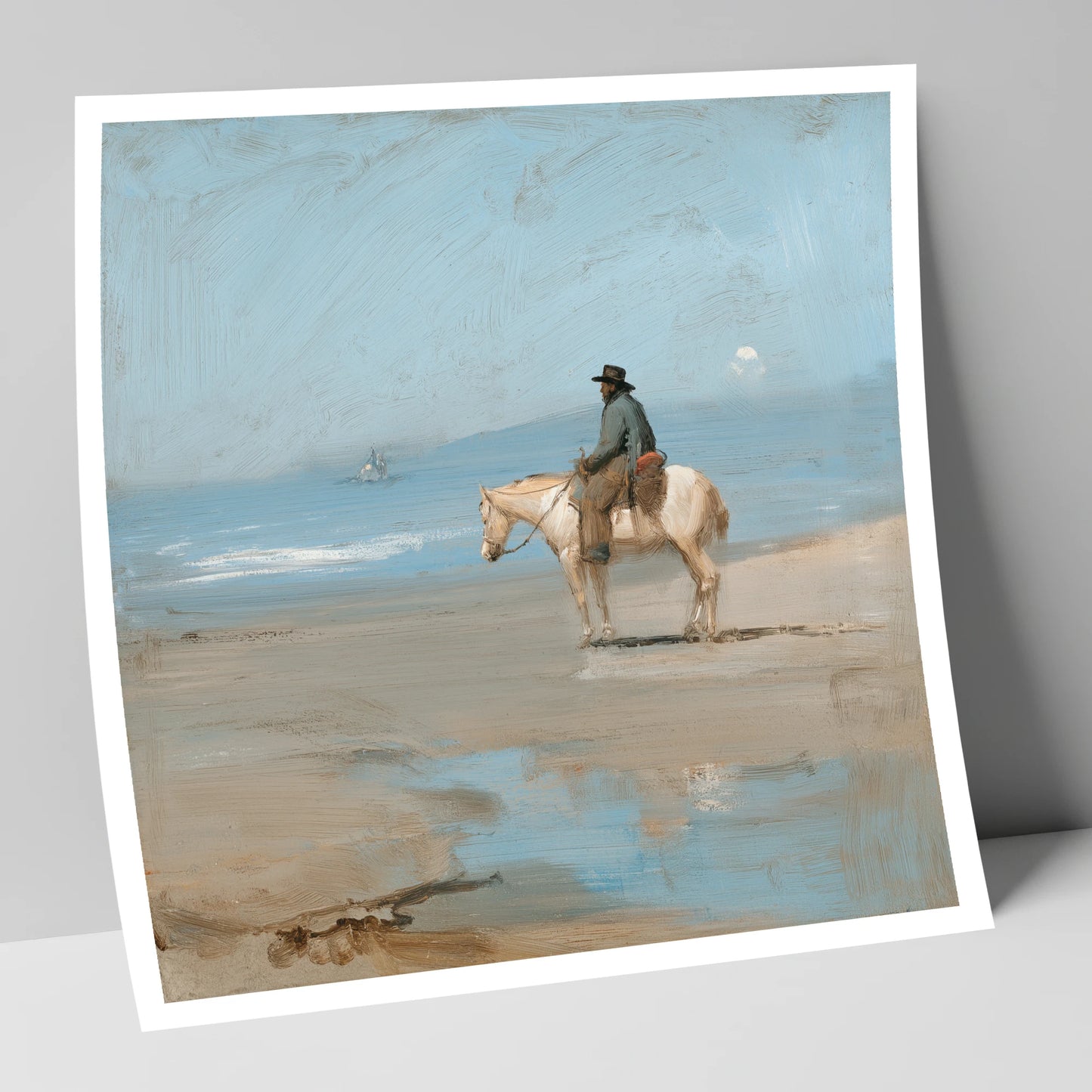 Coastal Contemplation horse landscape art print