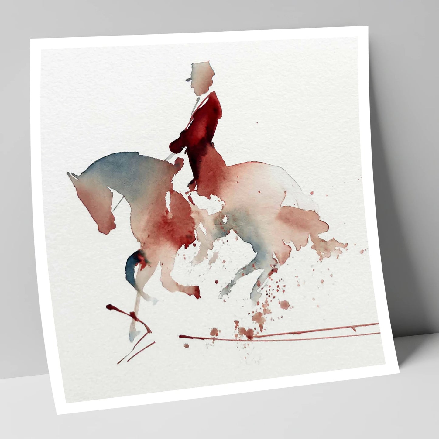Crimson Collection dressage horse art print