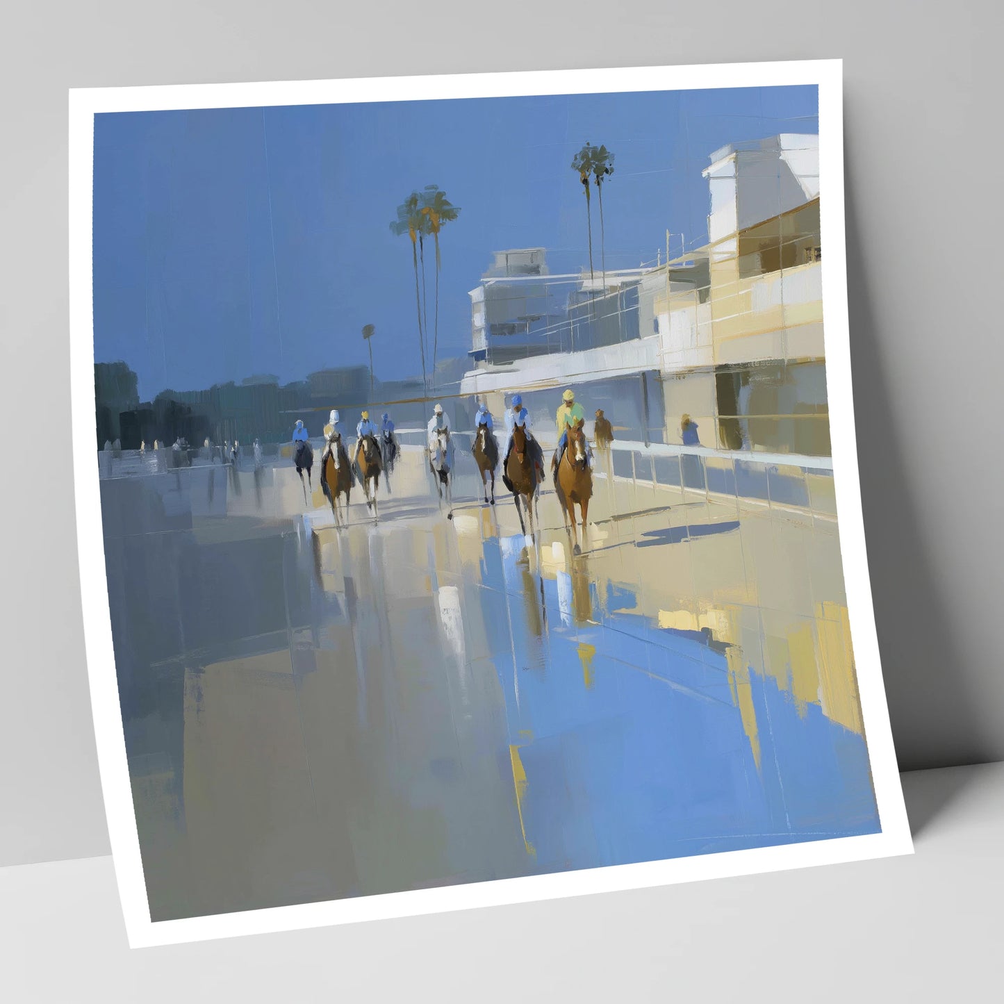 Race Day Reflections racing horse art print