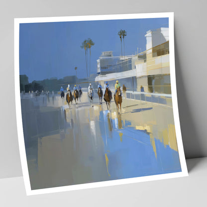Race Day Reflections racing horse art print