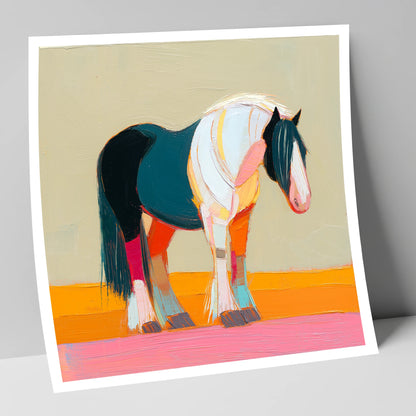 Vivid Spirit of the Cob working horse art print